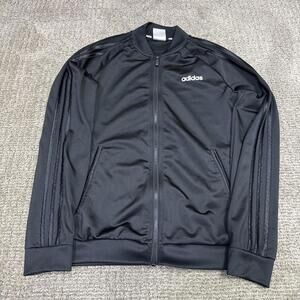 Adidas Track Jacket Black Long Sleeve Full Zip Women’s Size Small